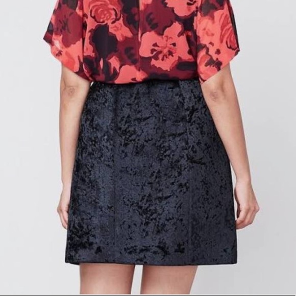 Rachel Rachel Roy Black Velvet A-Line Mini Skirt Size 4 - Picture 3 of 9
